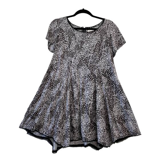 Urban Outfitters Silence + Noise Grey Animal Print Flowy Dress Size Medium - Picture 1 of 15